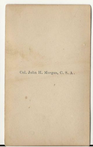 Civil War CDV Confederate Raider Colonel John Hunt Morgan 2