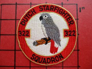 Air Force Squadron Patch Netherlands Klu 322 Dutch Starfighter Sqn
