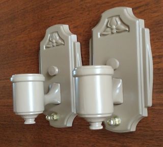 Vintage B&h 1 - Light Bath Wall Sconces - Restored & Ready To Use