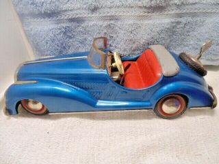 Distler Mercedes B - 2727 Tin Wind Up Toy Auto Clockwork Car Us Zone Germay 1950s
