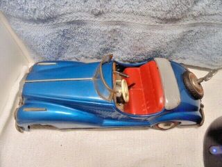Distler Mercedes B - 2727 Tin Wind Up Toy Auto Clockwork Car US Zone Germay 1950s 2