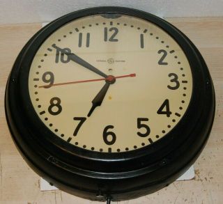 Vintage 1950s? General Electric Ge 1l 415 Neon Clock For Restoration