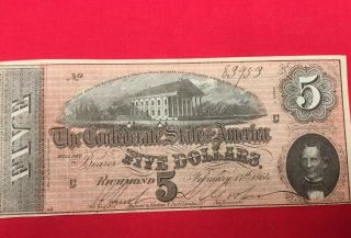 Civil War Confederate Money