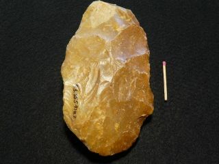 Precious Neanderthal Hand Ax 165mms Stone Age Paleolithic Acheulean Flint Silex