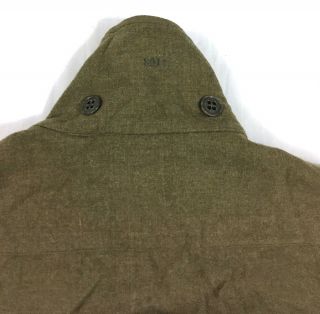 M1943 WW2 US ARMY Wool Shirt OD 1st ARMY Size 15X34 A18 4