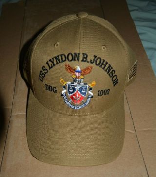Uss Lyndon B.  Johnson Ddg 1002 Zumwalt Class Destroyer Hat