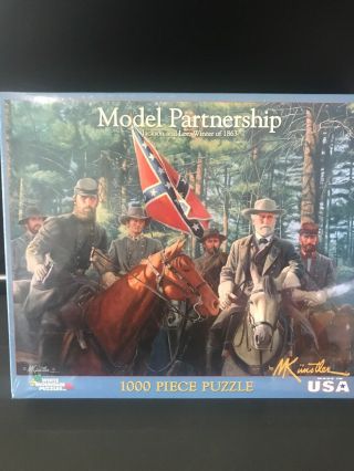 Model Partnetship Jackson And Lee Winter 1863 1000 Piece Puzzle