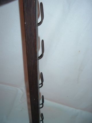Antique 19th Century Oak Country Store rack / display PIONEER - Seed packets ? 4