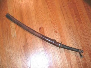 Sa645 Japanese Samurai Sword: Ija Ww - Ii Army Gunto W Old Blade Project Piece