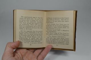 1922 Extracts of Proceedings GRAND LODGE F&AM York Mason Mini - Book RARE 8