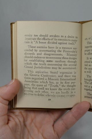 1922 Extracts of Proceedings GRAND LODGE F&AM York Mason Mini - Book RARE 9