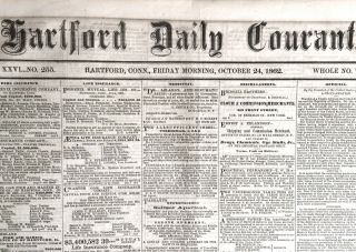 3 Lincoln Proclamations Emancipation 1862 Civil War Army Hartford Ct Newspaper