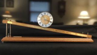 Rare Devon Ltd.  Inclined - Plane Ramp Clock Rolling Incline Gravity Drum England