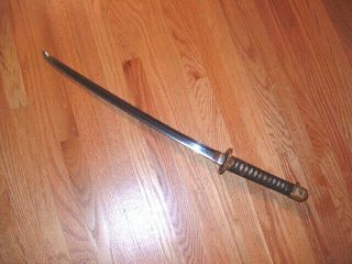 SA643 Japanese Samurai Sword: IJA WW - II Army Gunto w Old Blade Project Piece 2