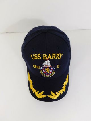 USS BARRY DDG - 52 Official USA Navy HAT Cap Blue STRENGTH AND DIVERSITY Crest 5