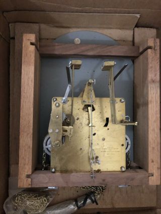 Rare Early Ritz Emperor Grandfather Clock Kit 1960 ' s German Movement Oak No.  120K 8