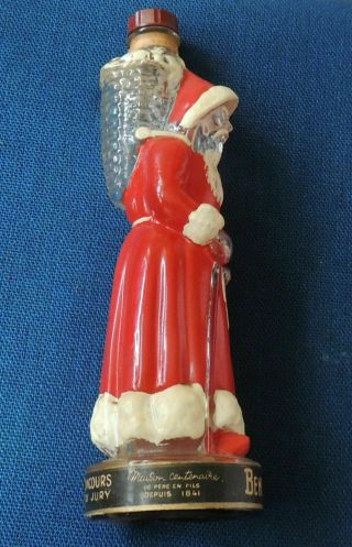Extremely Rare French Legras C1900 Santa Claus Figural Bottle A,