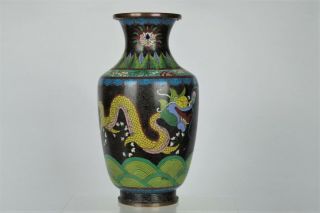 Fine Collectable Antique Chinese Cloisonne Dragon Vase