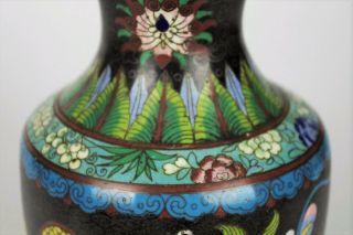 Fine Collectable Antique Chinese Cloisonne Dragon Vase 7