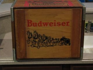 Vintage Anheuser - Busch Wooden Case Box,  Rare,  18 X 14,