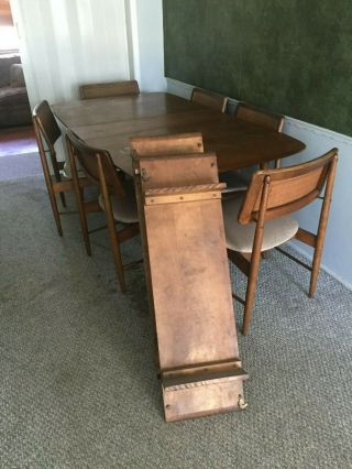 Mid Century Modern Conant Ball Dining Room Table And Chairs