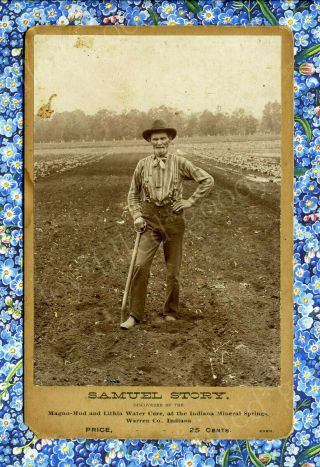 1890s Civil War Vet Samuel Story Mango - Mud Lithia Water Cure Warren Co Indiana