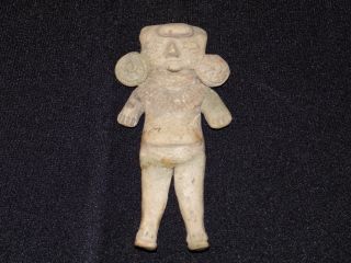 Pre - Columbian Mayan Effigy Clay Figure,  Central America,  Authentic 2