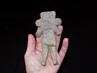 Pre - Columbian Mayan Effigy Clay Figure,  Central America,  Authentic 5