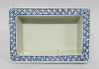 Antique 18thC Chinese Porcelain Rectangular Bowl Come Tray Qianlong Period 5