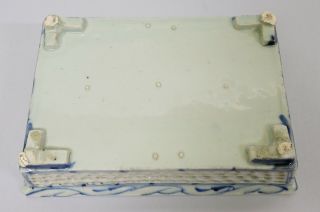 Antique 18thC Chinese Porcelain Rectangular Bowl Come Tray Qianlong Period 8