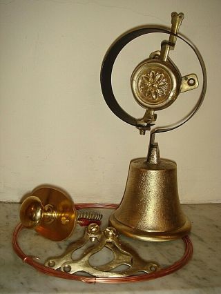 Victorian Door Bell,  Servants Bell.  Pull & Cranks,  Antique Bell. 4