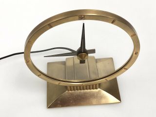 Art Deco Jefferson Golden Hour Vintage Mystery Clock Great 2