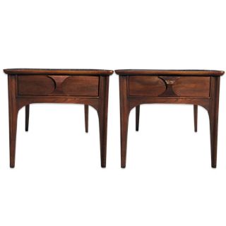 Mid Century Modern Keny Coffey Perspecta Accent End Tables