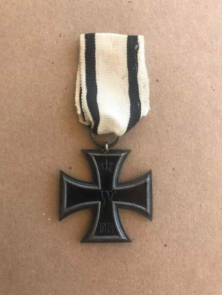 German Ww I Iron Cross Second Class (ek2) Ribbon Very Rare