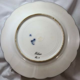 Antique Royal Vienna Porcelain Hand Painted DELINA Portrait Plate Signed Fritsch 2