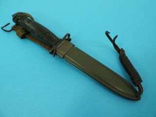 Usm4 Conetta M4 Black Plastic Handled Bayonet Trench Knife,  C.  1950 - 60’s