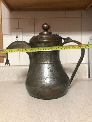 Antique Islamic Middle Eastern Dallah Coffee Pot 4