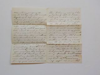 Civil War Letter 1864 Railroad Trains Foraging Wagons Atlanta Georgia Antique 1 2