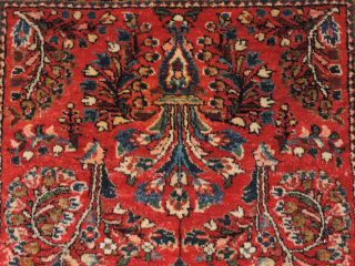 Vintage Handmade Persian Sarouk Wool Rug 2x4ft. 6