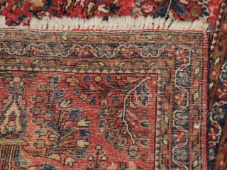 Vintage Handmade Persian Sarouk Wool Rug 2x4ft. 9