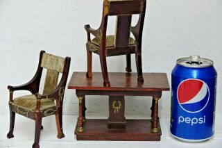 CHARMING OLD DOLLS HOUSE FURNITURE - REGENCY STYLE - RESTORATION PROJECTS - RARE 8