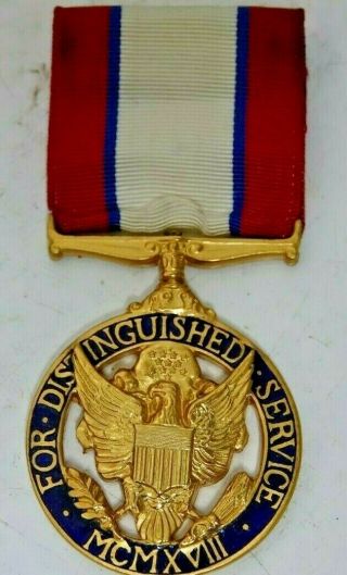 Interesting Enamel Medal For Distinguished Service - Info Welcome - L@@k