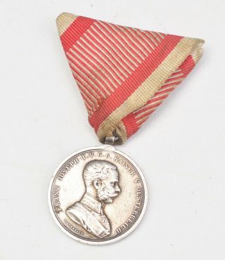Austria,  Franz Joseph Silver Bravery Medal 2nd Class M131
