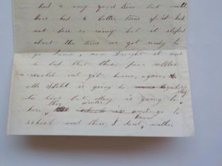 Civil War Letter 1864 To Bad Rebels Could Not Get Home Again VTG Austinburg Ohio 3