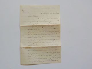 Civil War Letter 1864 Voted For Uncle Abraham Lincoln Antique 1 Austinburg Ohio