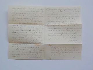 Civil War Letter 1864 Voted For Uncle Abraham Lincoln Antique 1 Austinburg Ohio 2