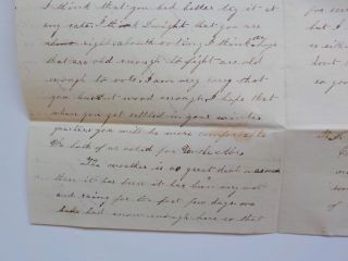 Civil War Letter 1864 Voted For Uncle Abraham Lincoln Antique 1 Austinburg Ohio 3