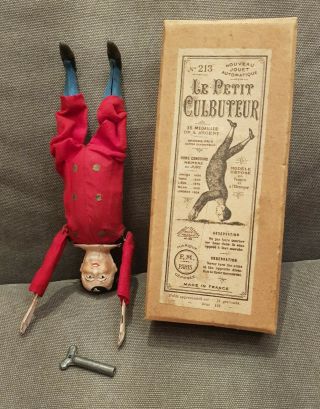 Fernand Martin " Le Petit Culbuteur " Automaton W/original Box,  France,  1908