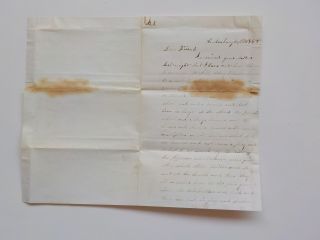 Civil War Letter 1864 Glad Not In The Battle Antique 1 Paper Vtg Austinburg Ohio