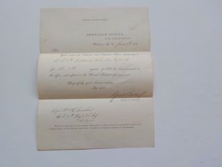 Civil War Letter 1864 25th Indiana Volunteer Infantry Washington D.  C.  Antique 1